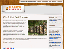 Tablet Screenshot of marksfirewood.com